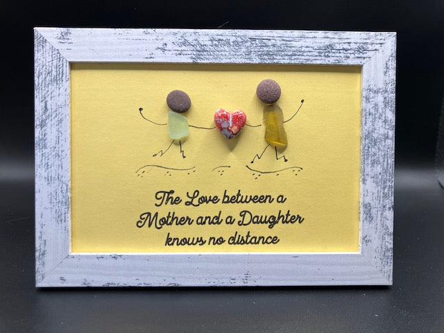 Mother-Daughter Sea Glass Art