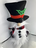 Handcrafted Snowman Gnome - Winter Holiday Decor Gift