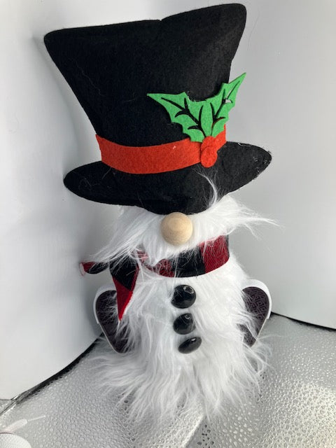 Handcrafted Snowman Gnome - Winter Holiday Decor Gift