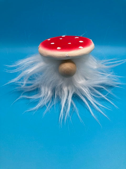 Mushroom Hat Gnome - Handcrafted Woodland Decoration | CMBGift