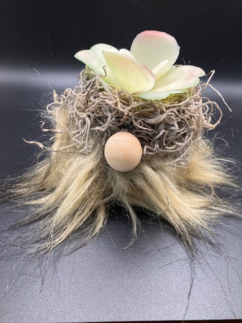 faux succulent gnome