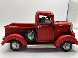 Red Truck with gnome