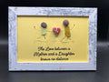 Beach glass Art - Love Mother Daughter