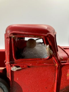 Red Truck with gnome