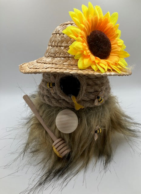 Bee Skep Gnome - Handcrafted Garden Decoration | CMBGifts