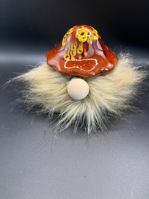 Mushroom Hat Gnome - Handcrafted Woodland Decoration | CMBGift
