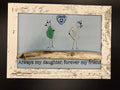 Beach Glass Art - Mother Daughter