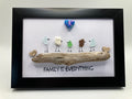 Beach Glass Art Celebrating Family