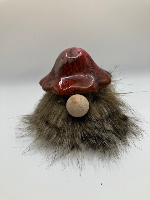 Mushroom Hat Gnome - Handcrafted Woodland Decoration | CMBGift