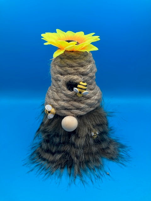 Bee Skep Gnome - Handcrafted Garden Decoration | CMBGifts
