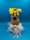 Bee Skep Gnome - Handcrafted Garden Decoration | CMBGifts