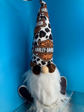 Handcrafted Harley Gnome - Biker Gift for Motorcycle Lovers