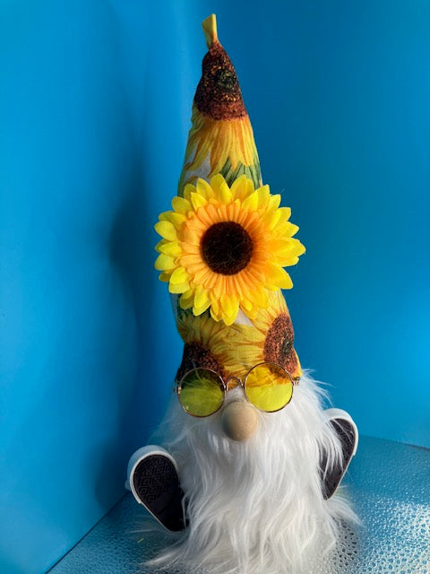 Handcrafted Sunflower Gnome - Decor Gift